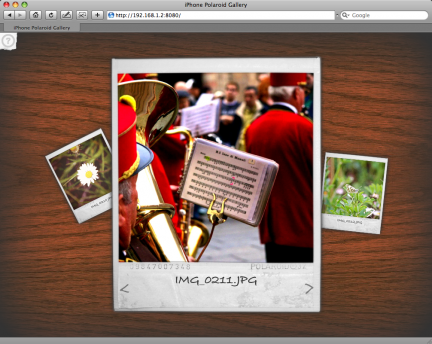 iPolaroid: slideshow via Wifi per iPhone