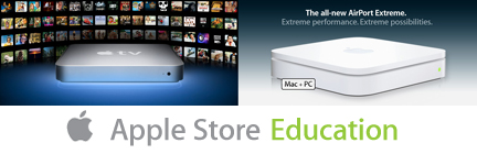 Apple TV e Base Airport sullo Store Educational