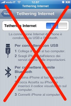 Niente tethering per i clienti Mobile Internet di Vodafone