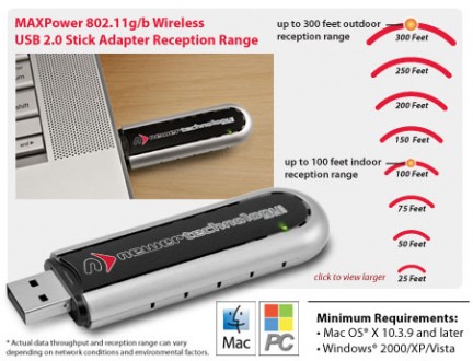 Un adattatore wireless per chi non ha la scheda AirPort