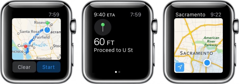 indicazioni mappe Apple Watch