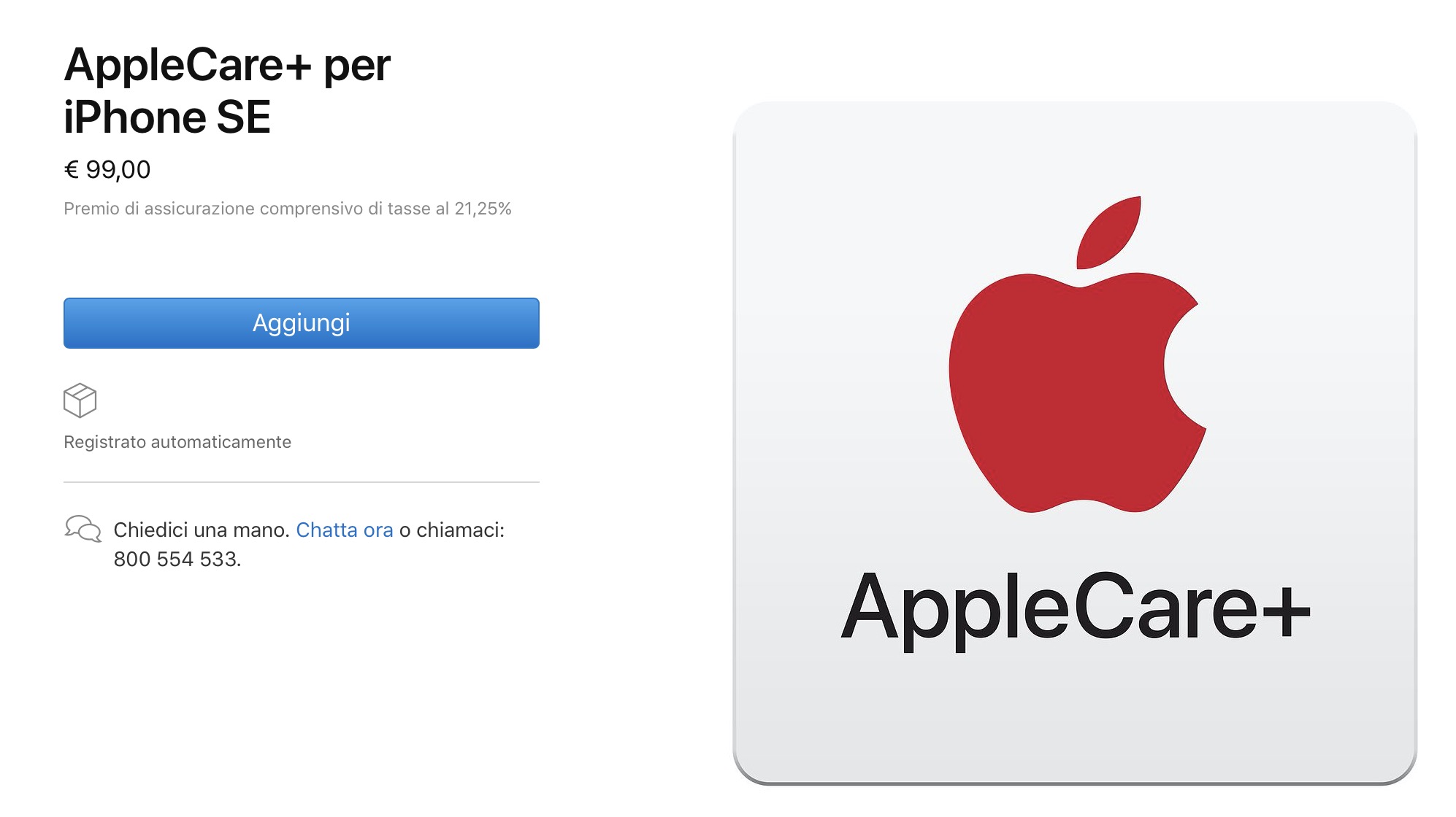 AppleCare+ iPhone SE 2020