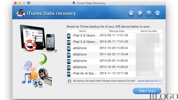 iTunes Data Recovery