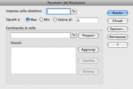 SCARICARE RISOLUTORE EXCEL