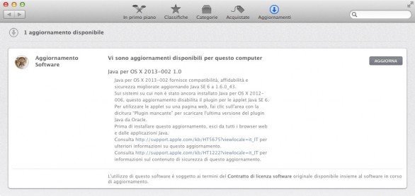 VERSIONE AGGIORNATA JAVA SCARICARE