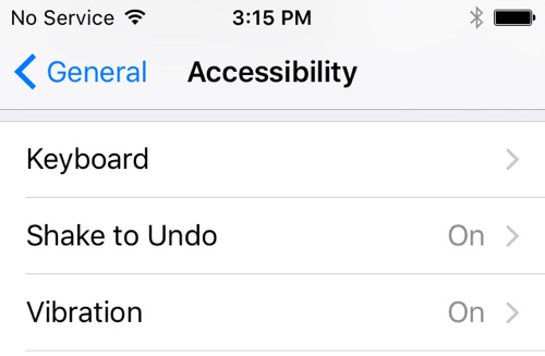 Vibrazione e Annulla su iOS 9