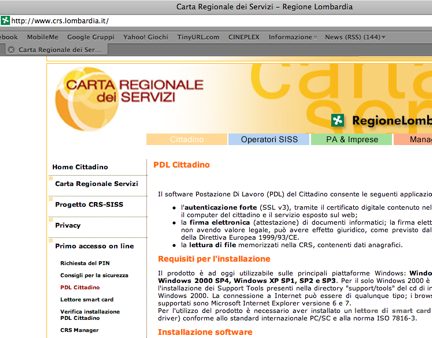 Lombardia La Carta Dei Servizi Online Esclude Gli Utenti Mac