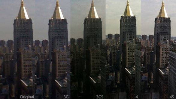 iPhone: la fotocamera dei vari modelli (fino al 4S) a confronto