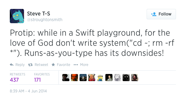 Steve T-S su Swift