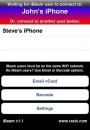 Scambiare contatti e foto con iBeam per iPhone