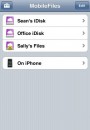 Accedere a iDisk su iPhone con MobileFiles